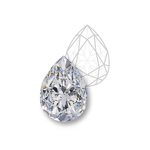 Pear Shaped Cut Diamond Knar Jewellery