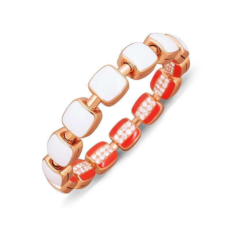 Picchiotti Bracelet B125 PG Coral White Ceramic Side