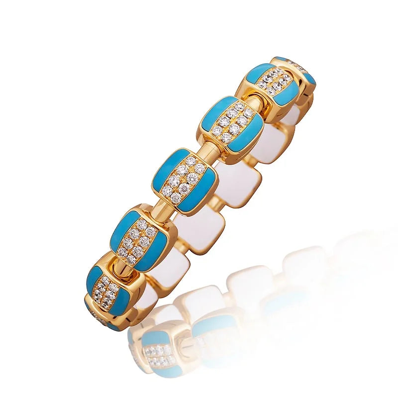 Picchiotti Bracelet B125 YG Turq MAIN