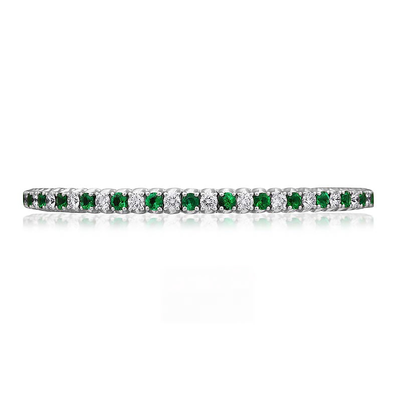 Picchiotti Xpandable ™ White Gold For The Love of Colour Emerald & Diamond Bracelet