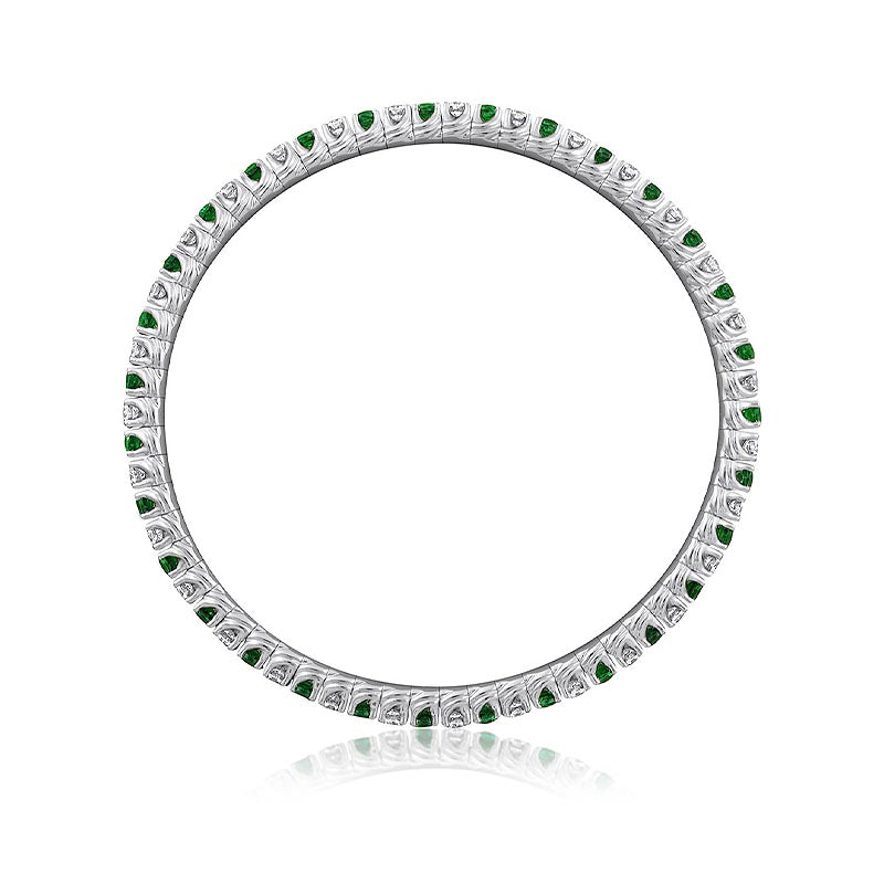 Picchiotti Xpandable ™ White Gold For The Love of Colour Emerald & Diamond Bracelet