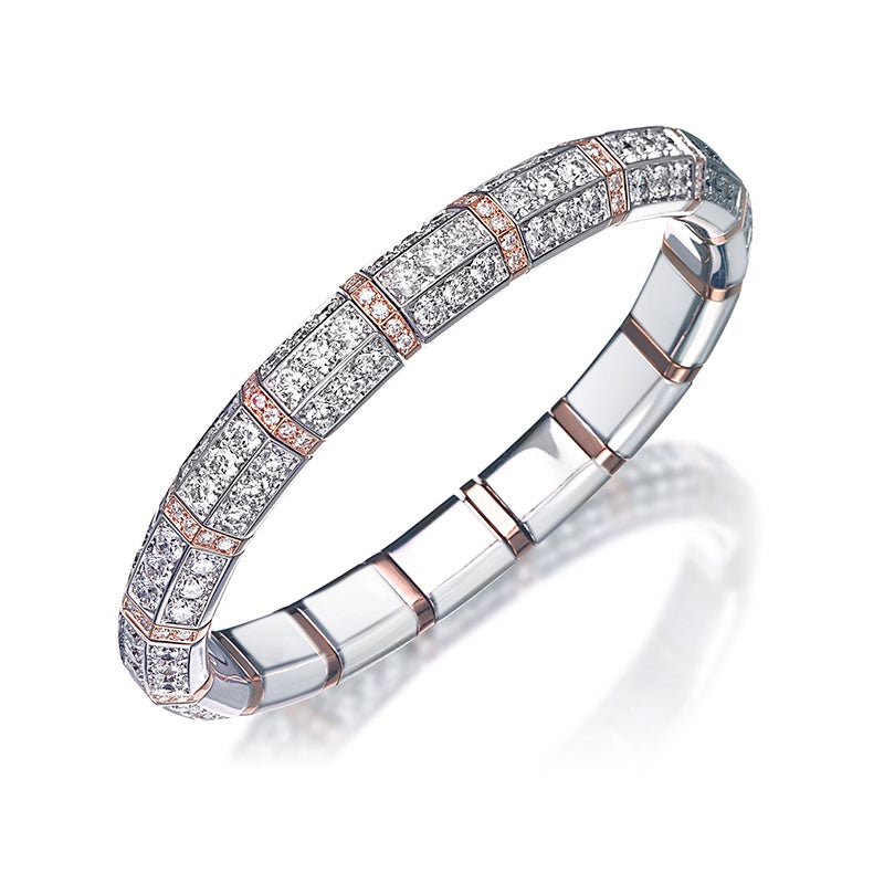 Picchiotti Xpandable ™ White & Rose Gold Diamond Bracelet