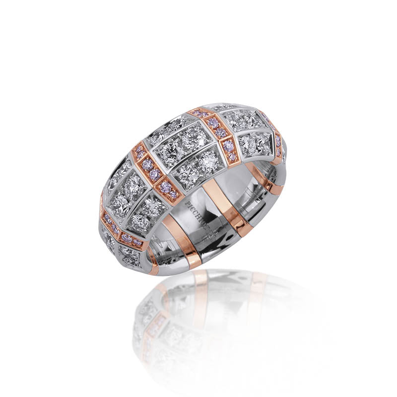 Picchiotti Xpandable ™ White & Rose Gold Ring