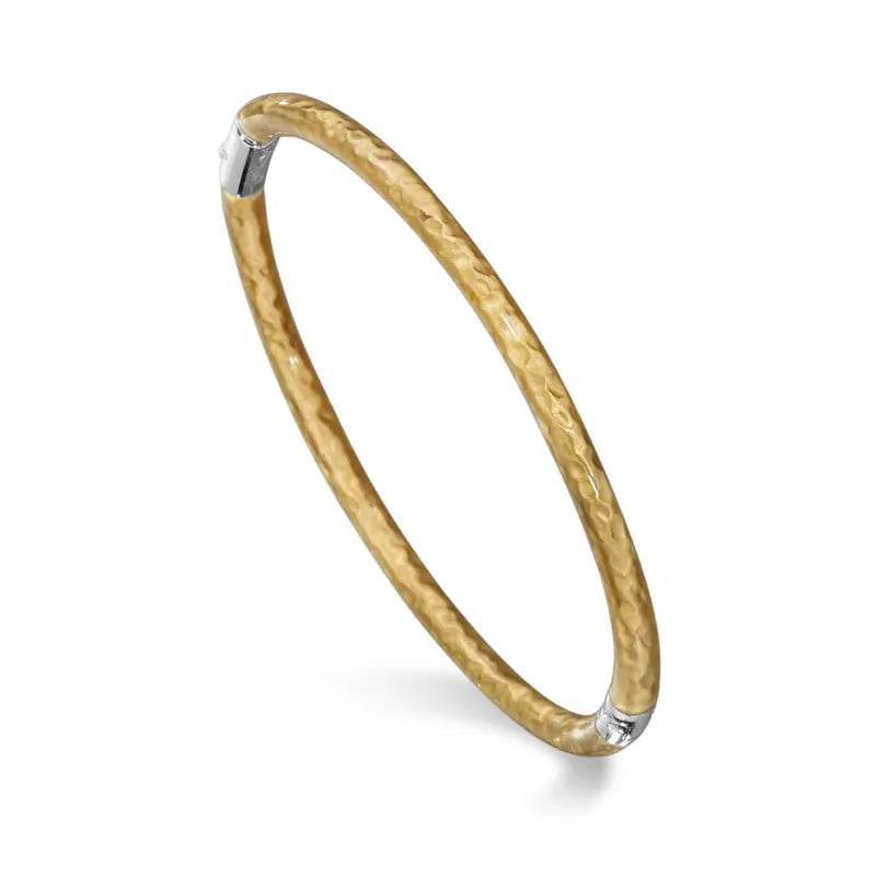 SOHO Sterling Silver and Gold Enamel Bangle SO00627 Style No AB121XSMORO