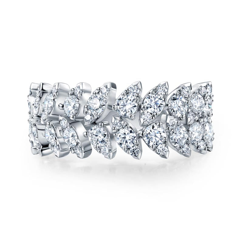 Hearts on Fire Aerial White Gold Double Dewdrop Ring