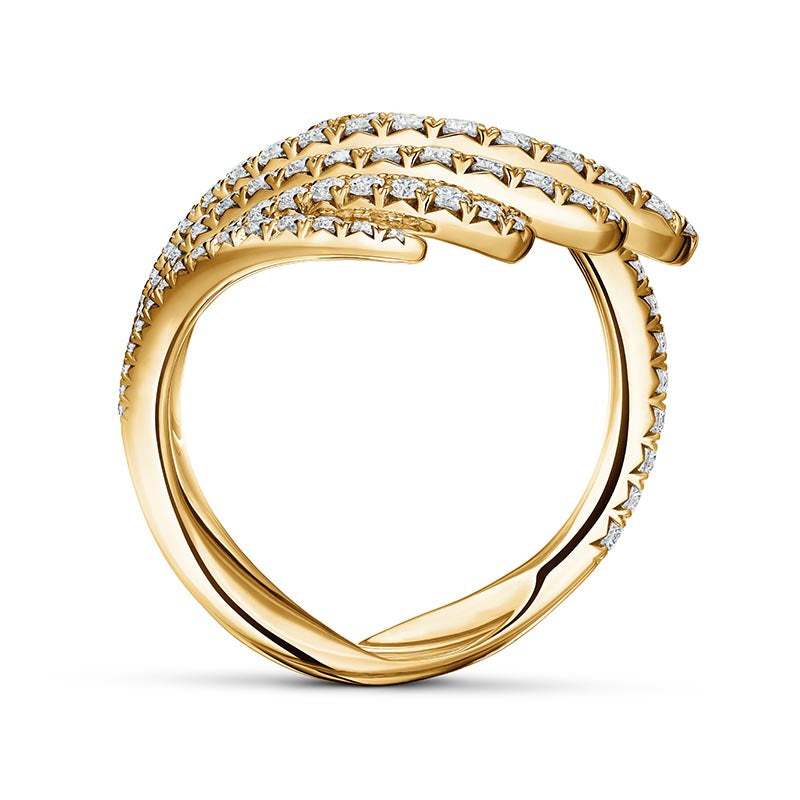Hearts on Fire Vela Yellow Gold Diamond Cocktail Ring