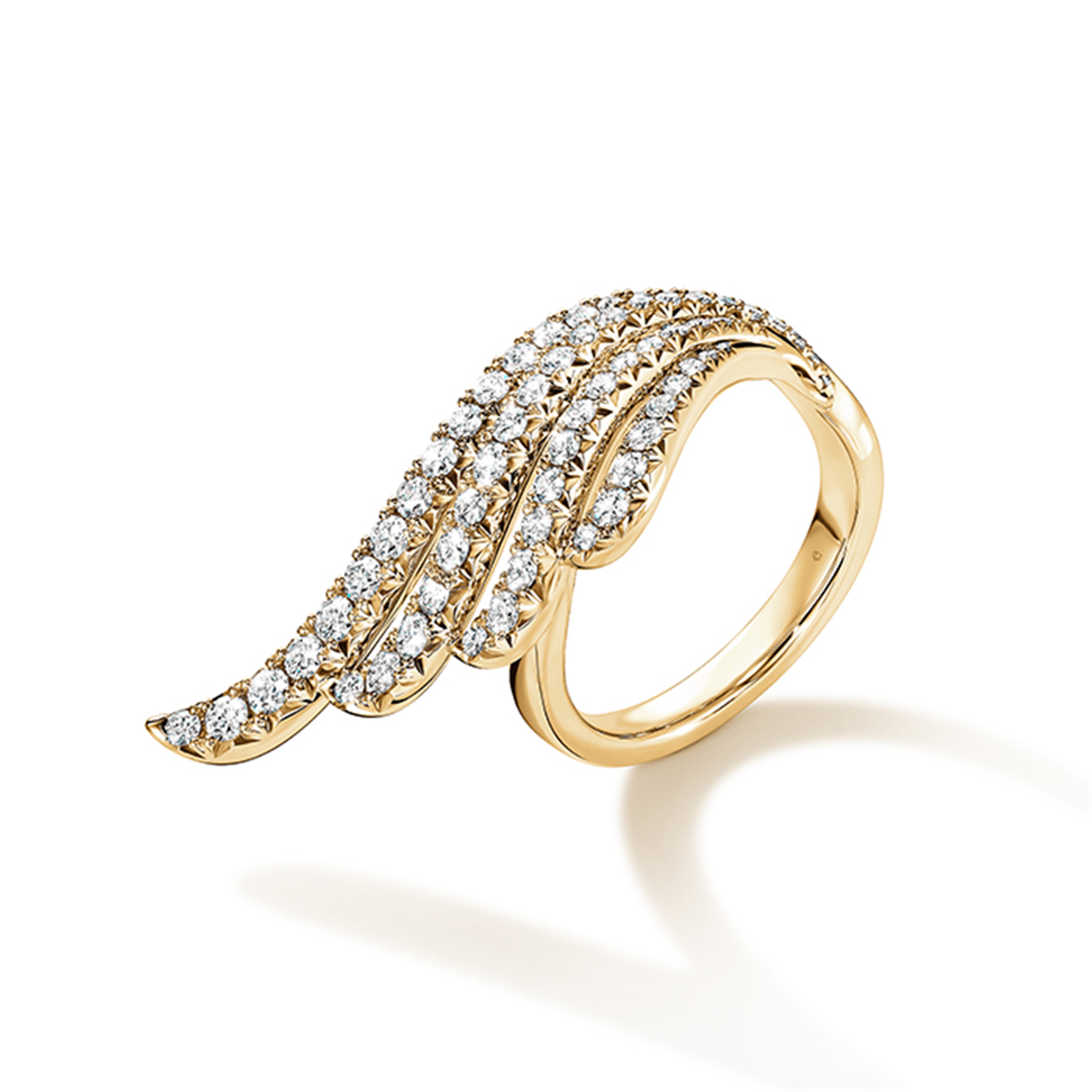 Hearts on Fire Vela Yellow Gold Diamond Cocktail Ring