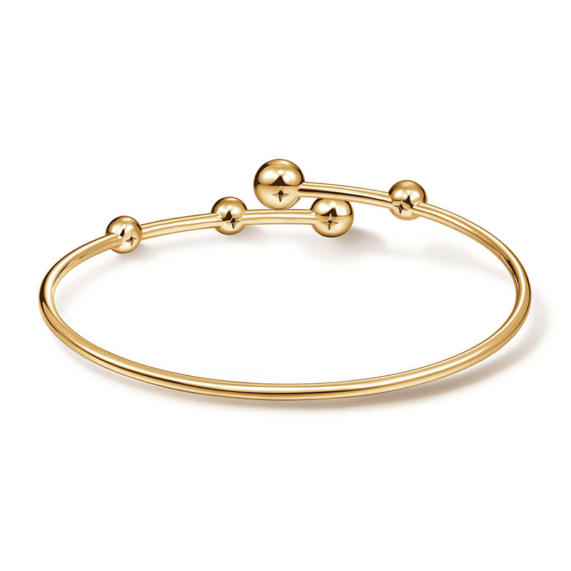 Hearts On Fire Yellow Gold Dream Floating Flexi Diamond Bangle