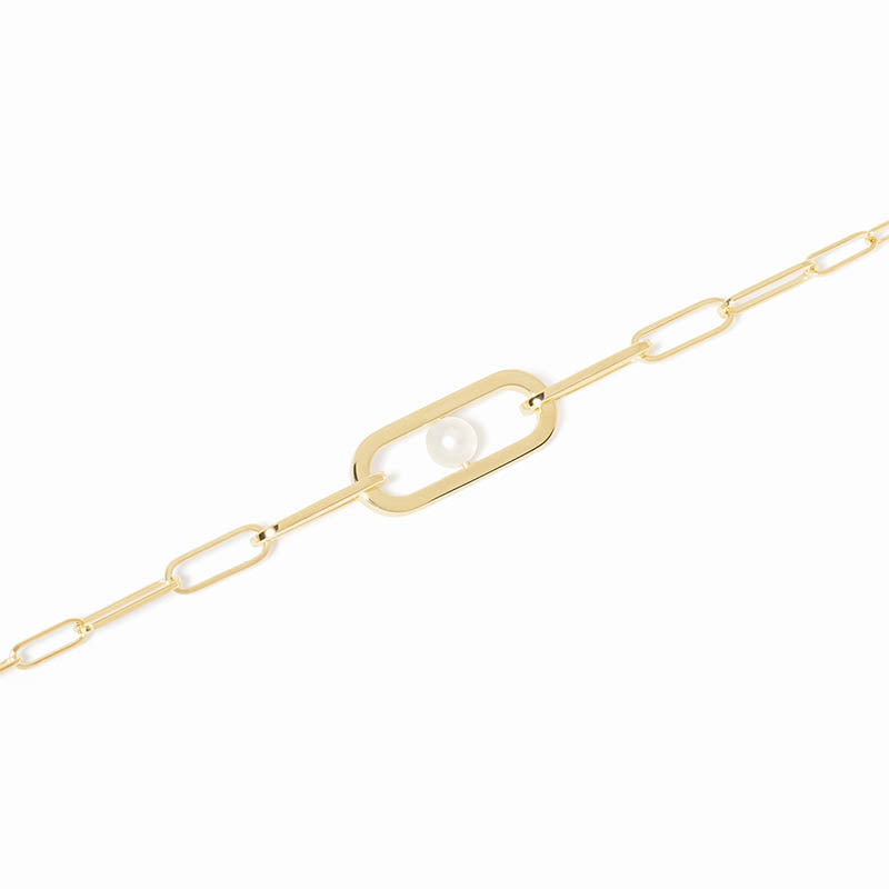 dihn van Maillon Yellow Gold Pearl Bracelet
