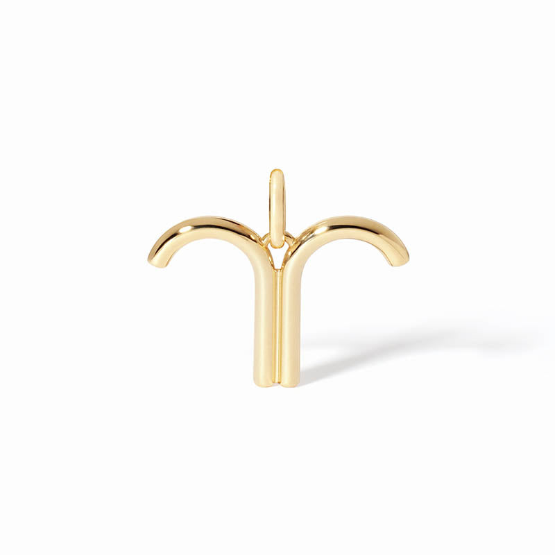 dihn van Yellow Gold Small Aries Pendant