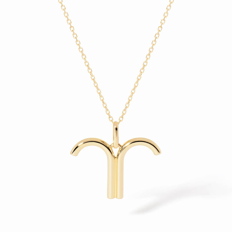 dihn van Yellow Gold Small Aries Pendant
