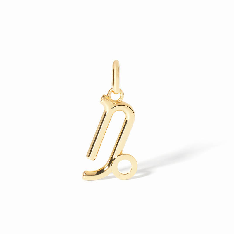 dihn van Yellow Gold Small Capricorn Pendant