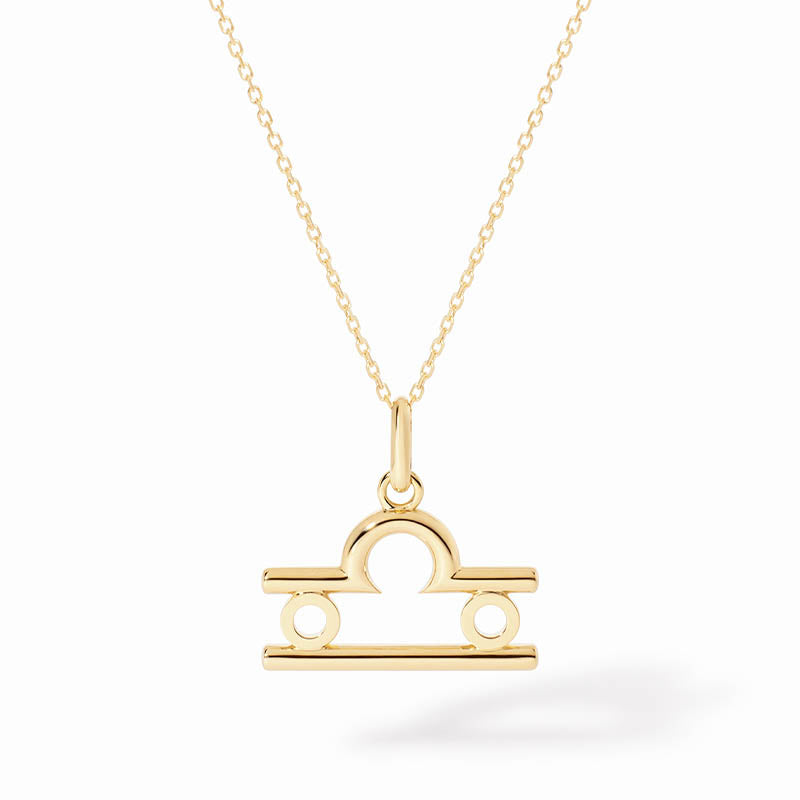 dihn van Yellow Gold Small Libra Pendant
