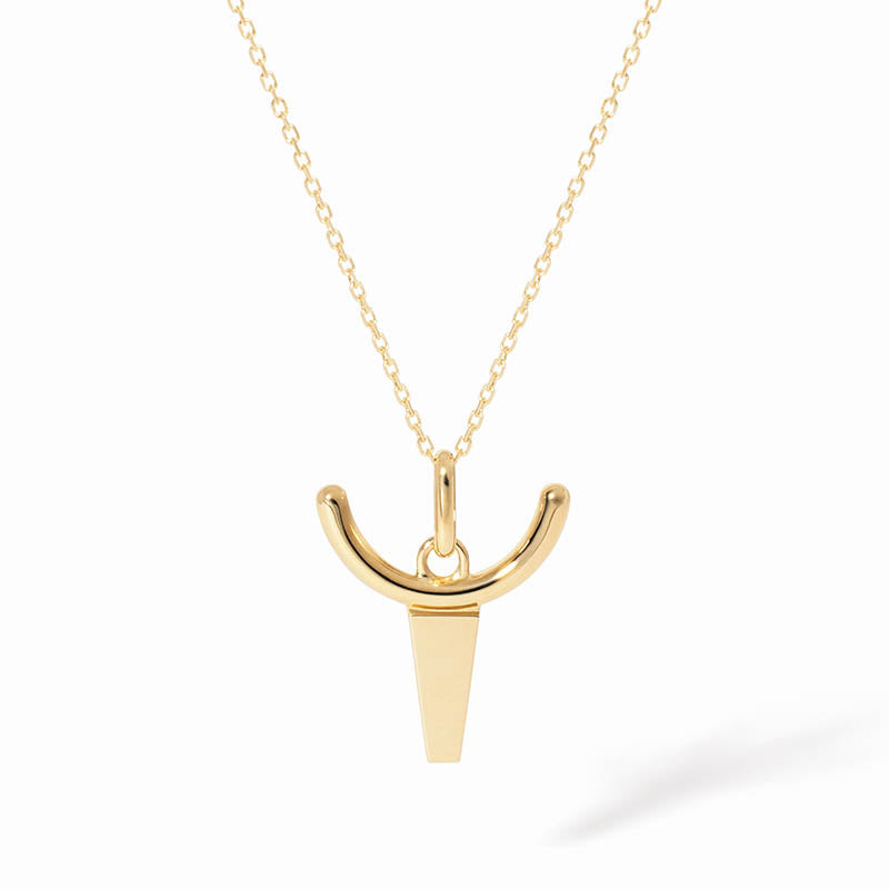 dihn van Yellow Gold Small Taurus Pendant