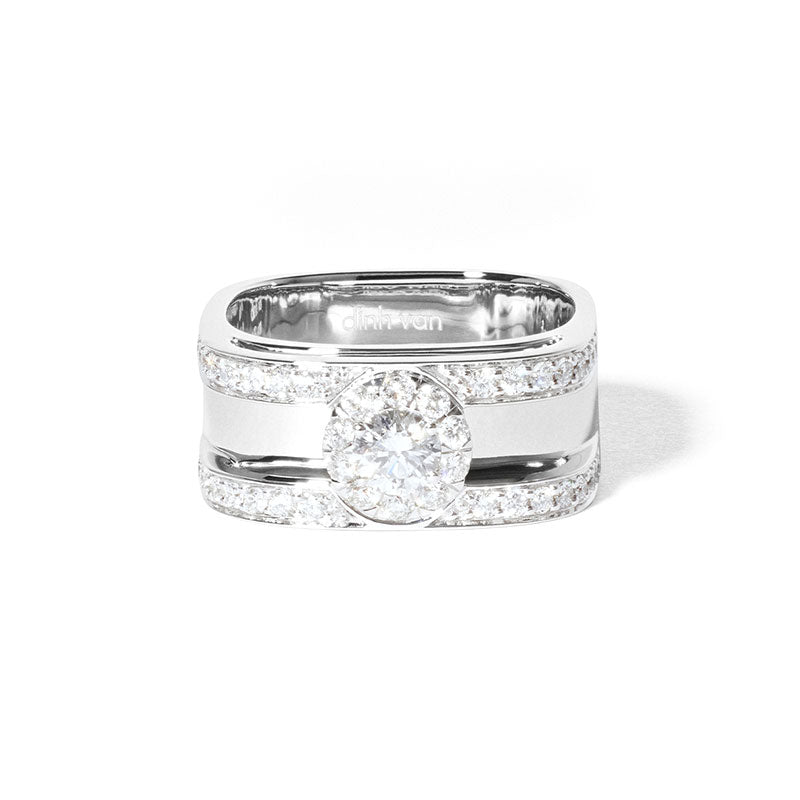 dinh van Capucine White Gold Diamond Ring