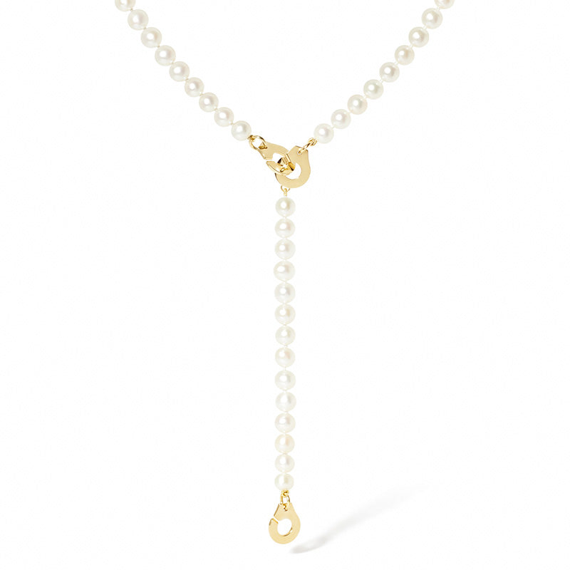 dinh van 3 Menottes Pearl Necklace