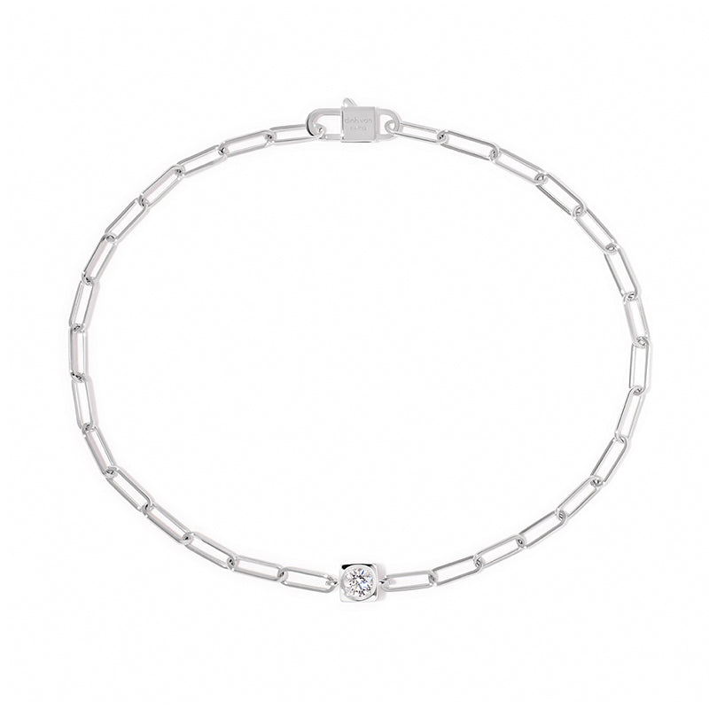 dinh van Le Cube White Gold 0.10ct Diamond Bracelet