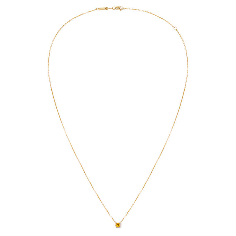 dinh van Le Cube Yellow Gold Yellow Sapphire Pendant