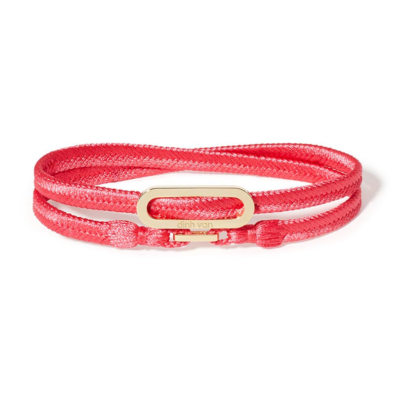 dinh van Maillon L Pink Wonven Bracelet
