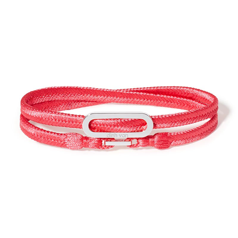 dinh van Maillon L Pink Wonven Bracelet