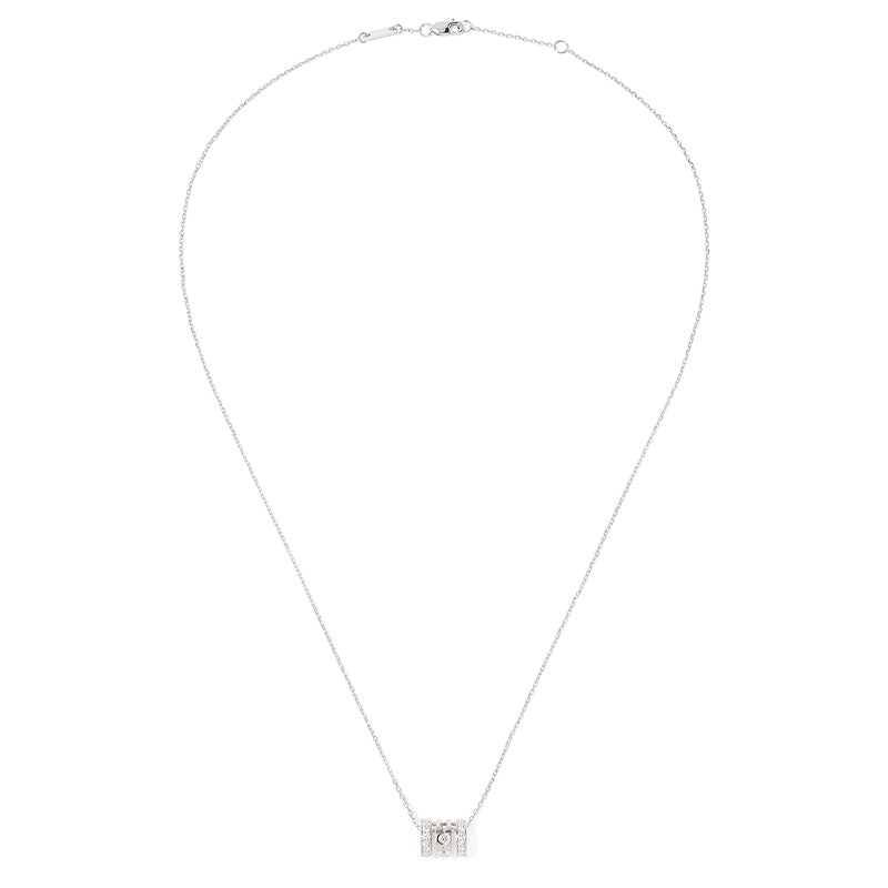 dinh van Pulse White Gold 3-Row 0.20ct Diamond Pavé Pendant