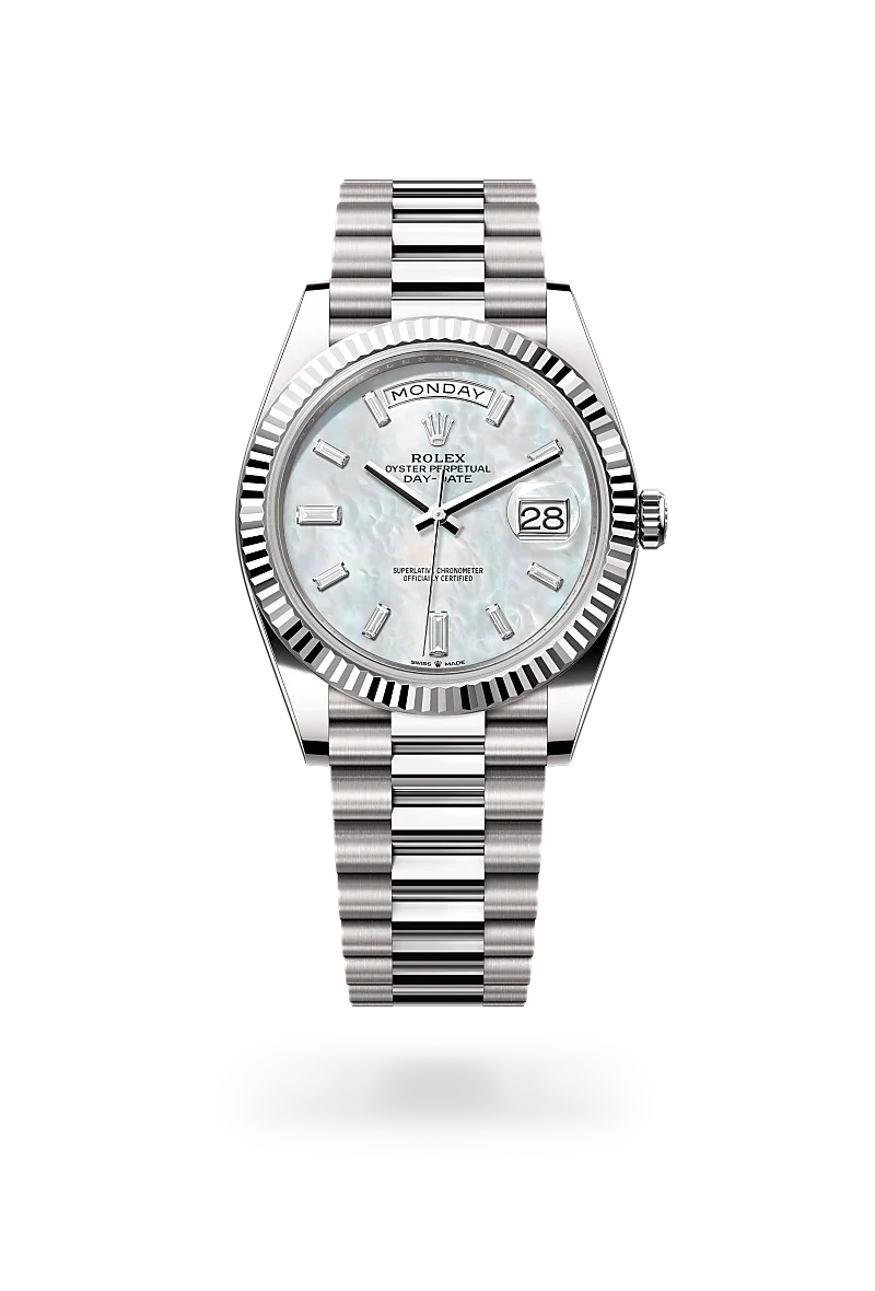 Rolex Day Date 40 in 18 ct white gold M228239 0078 Knar Jewellery