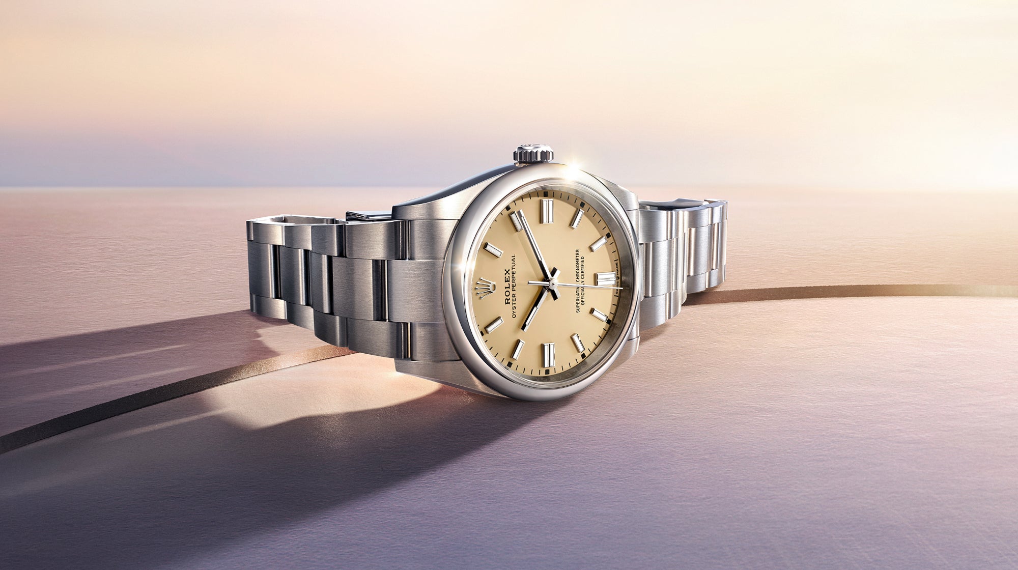 rolex new watches 2025 oyster perpetual essence of the oyster m126000 0012 landscape