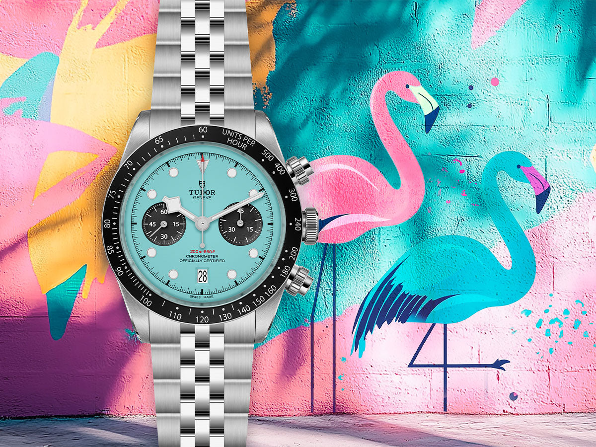 The Black Bay Chrono “Flamingo Blue”: