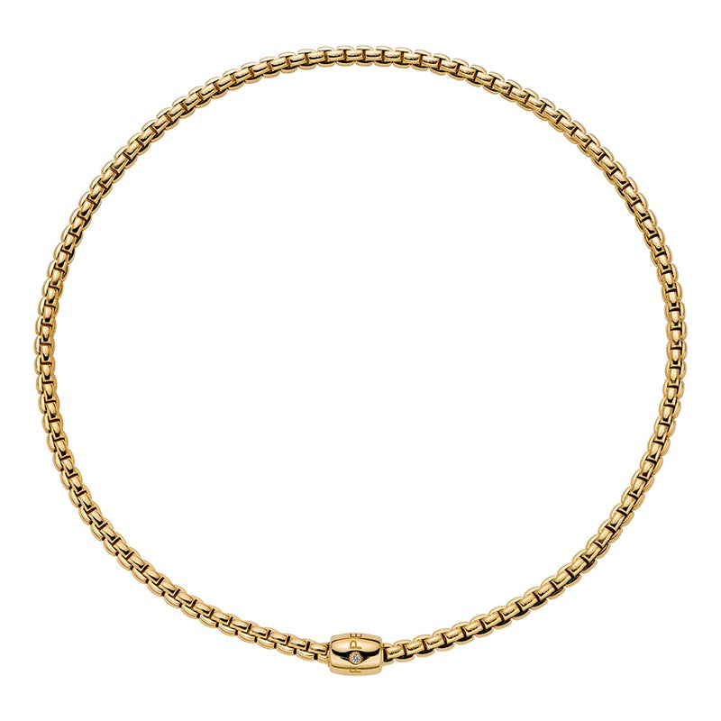 Fope Eka 3.9mm Yellow Gold Necklace