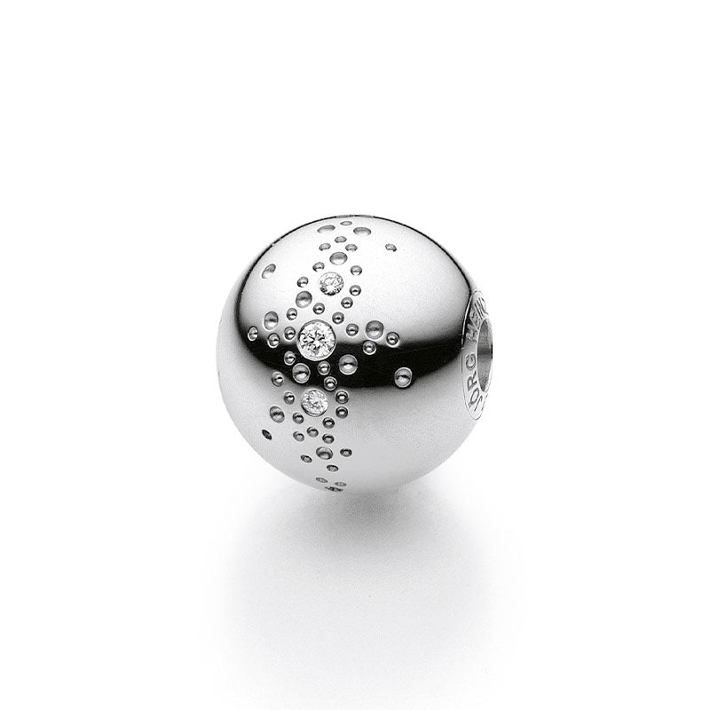 Jörg Heinz White Gold Round Diamond Ball Clasp