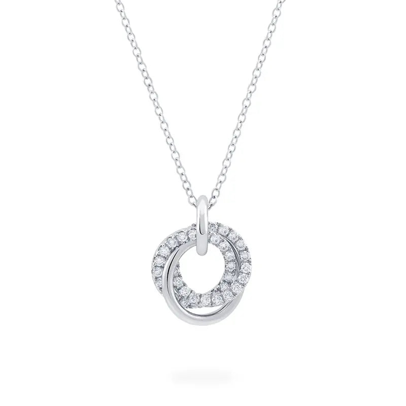 Birks Entwin White Gold and Diamond Pendant