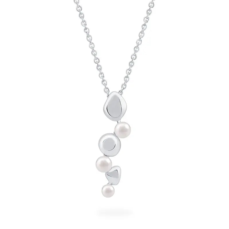 Birks Pebble Pearl and Sterling Silver and Pearl Pendant