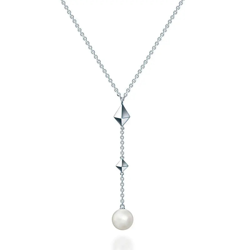 Birks Rock & Pearl Sterling Silver and Pearl Drop Pendant