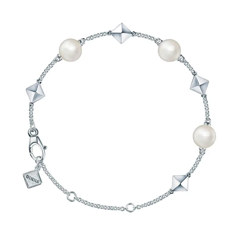 Birks Rock & Pearl Sterling Silver and Pearl Bracelet