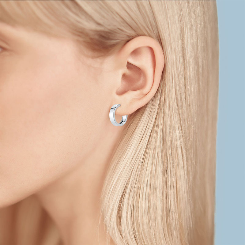 Birks Essentials Sterling Silver X-Small Bold Hoop Earrings