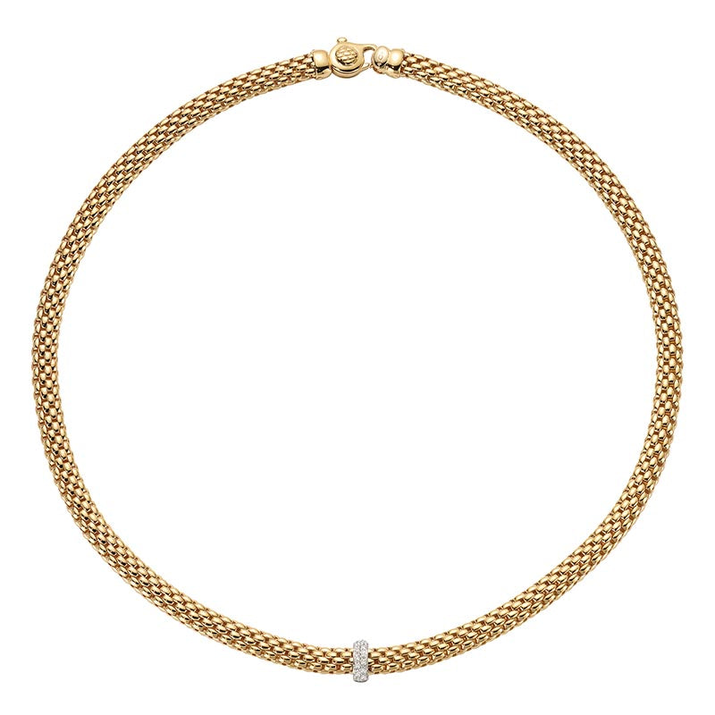 Fope Vendome Yellow Gold & Diamond Necklace