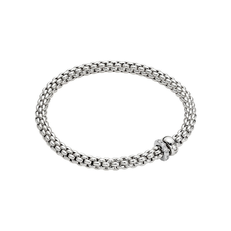 Fope Solo White Gold & Diamond Bracelet