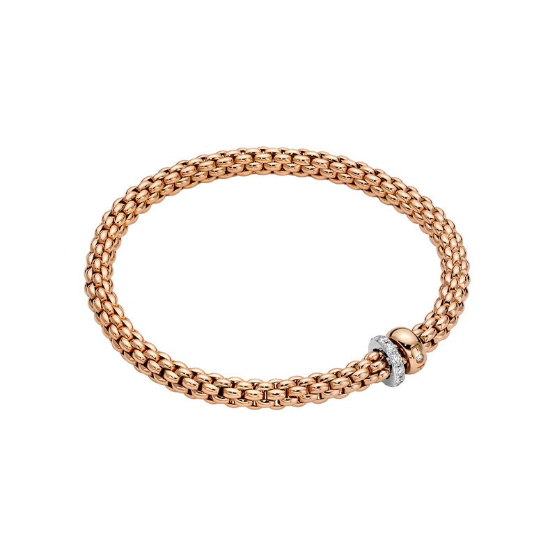 Fope Solo Rose Gold & Diamond Bracelet