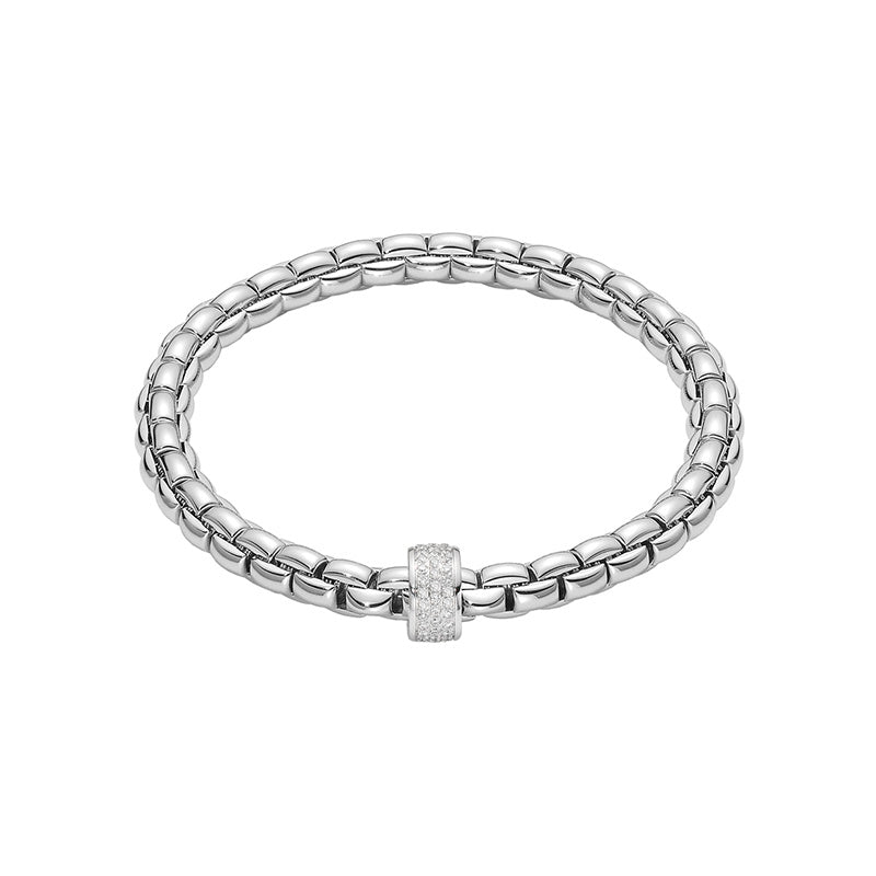 Fope Eka White Gold & Diamond Bracelet