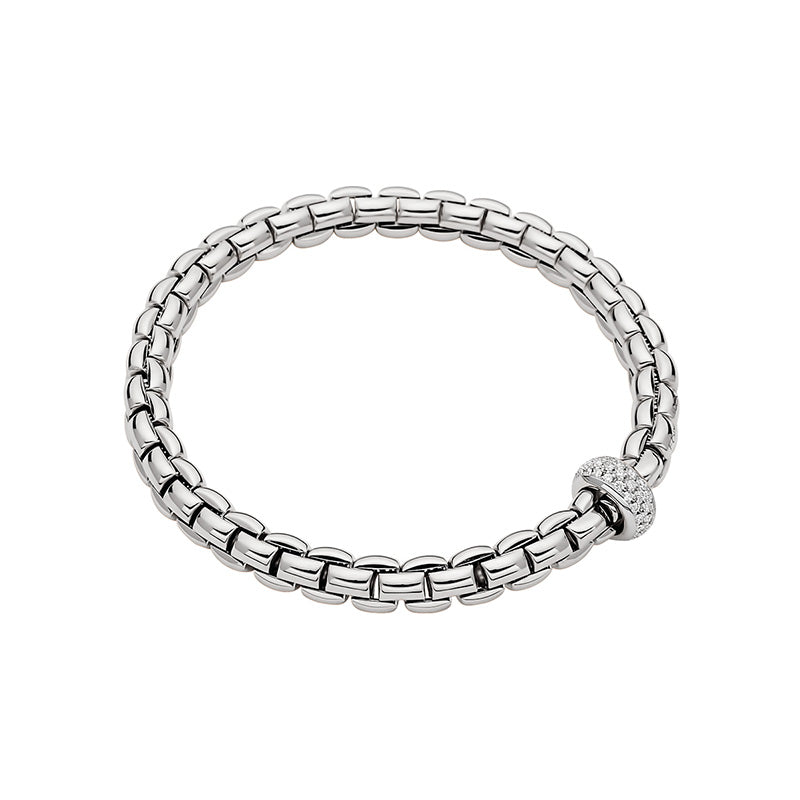 Fope Eka White Gold & Diamond Bracelet