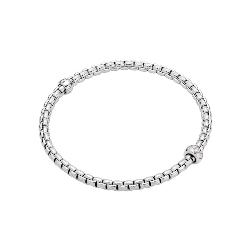 Fope Eka White Gold & Diamond Bracelet