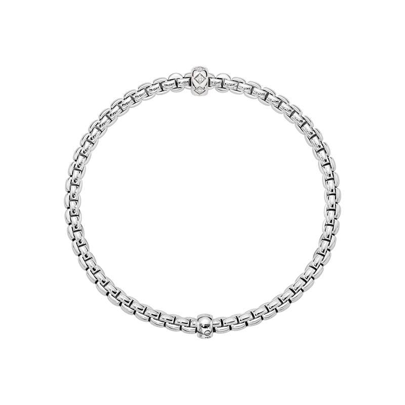 Fope Eka White Gold & Diamond Bracelet