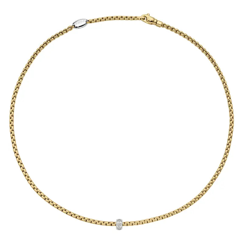 Fope Eka Yellow Gold & Diamond Necklace