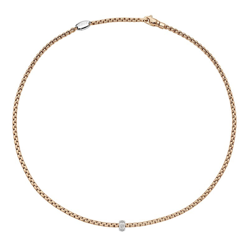 Fope Eka Rose Gold & Diamond Necklace