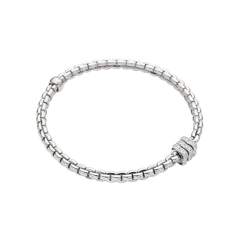 Fope Eka White Gold & Diamond Bracelet