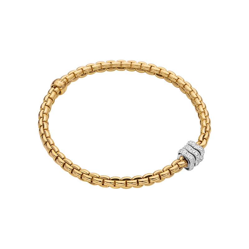 Fope Eka Yello Gold & Diamond Bracelet