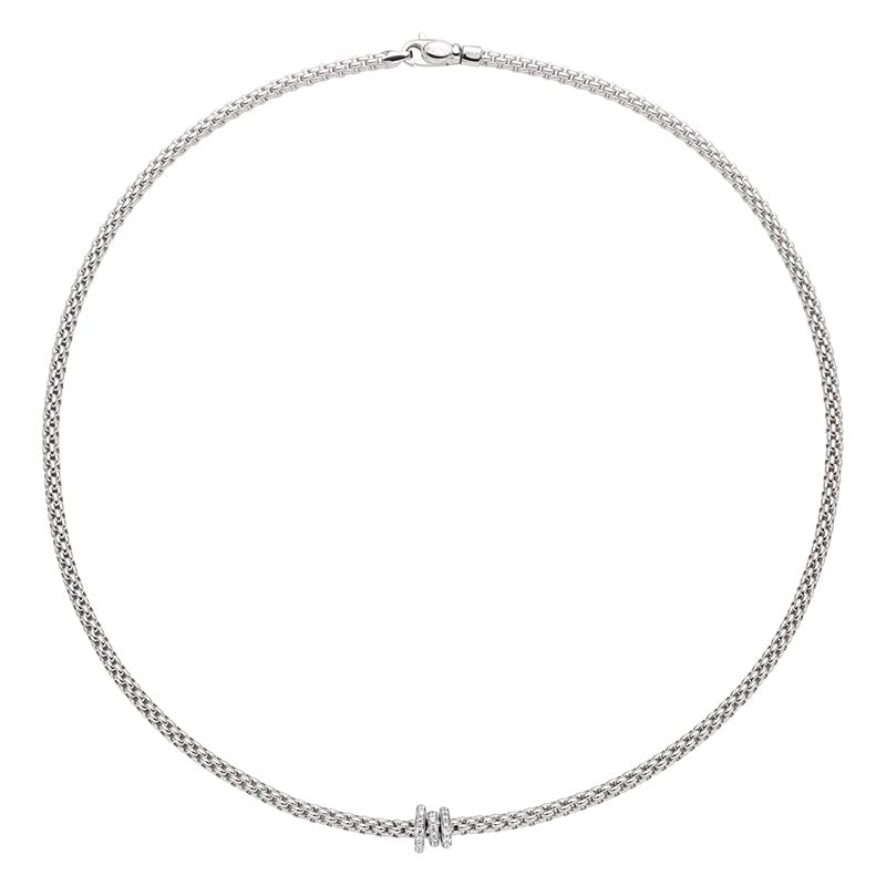 Fope Prima White Gold & Diamond Necklace