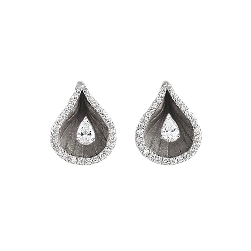 Annamaria Cammilli Black Lava Premiere Diamond Earrings