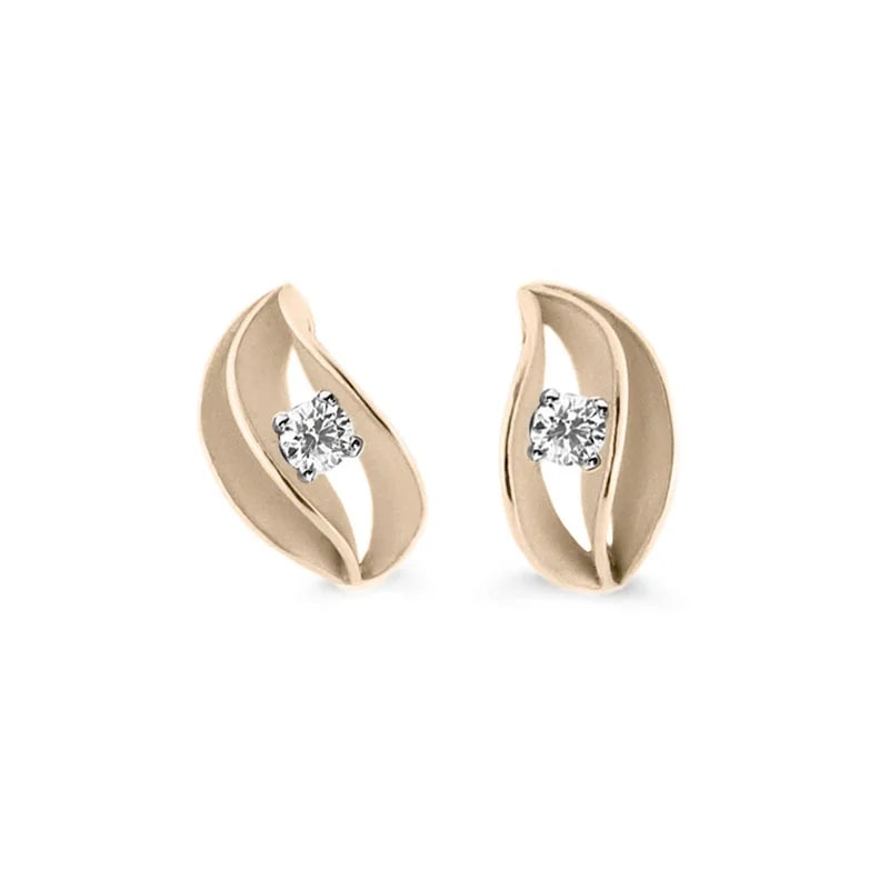 Annamaria Cammilli Natural Beige Velaa Star Diamond Earrings