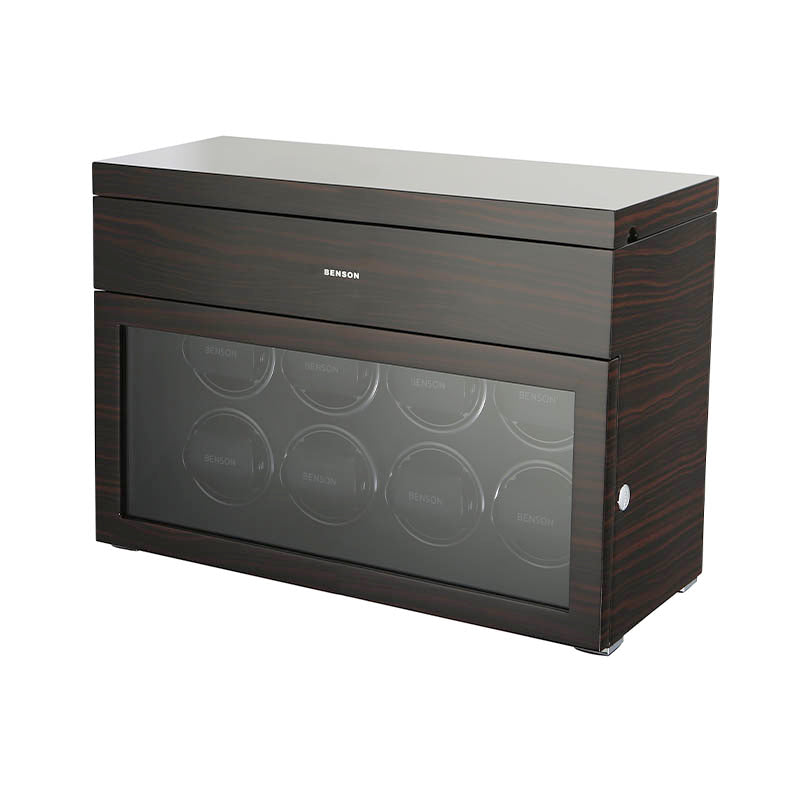 Benson Black Series 8-Piece Watch Winder - Macassar